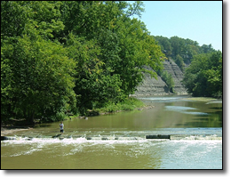 Fishing in the Rocky River.